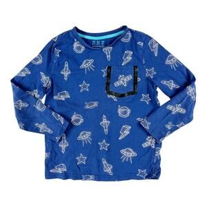 F&F Space Glow Long Sleeve Pocket Tee 6-7 years